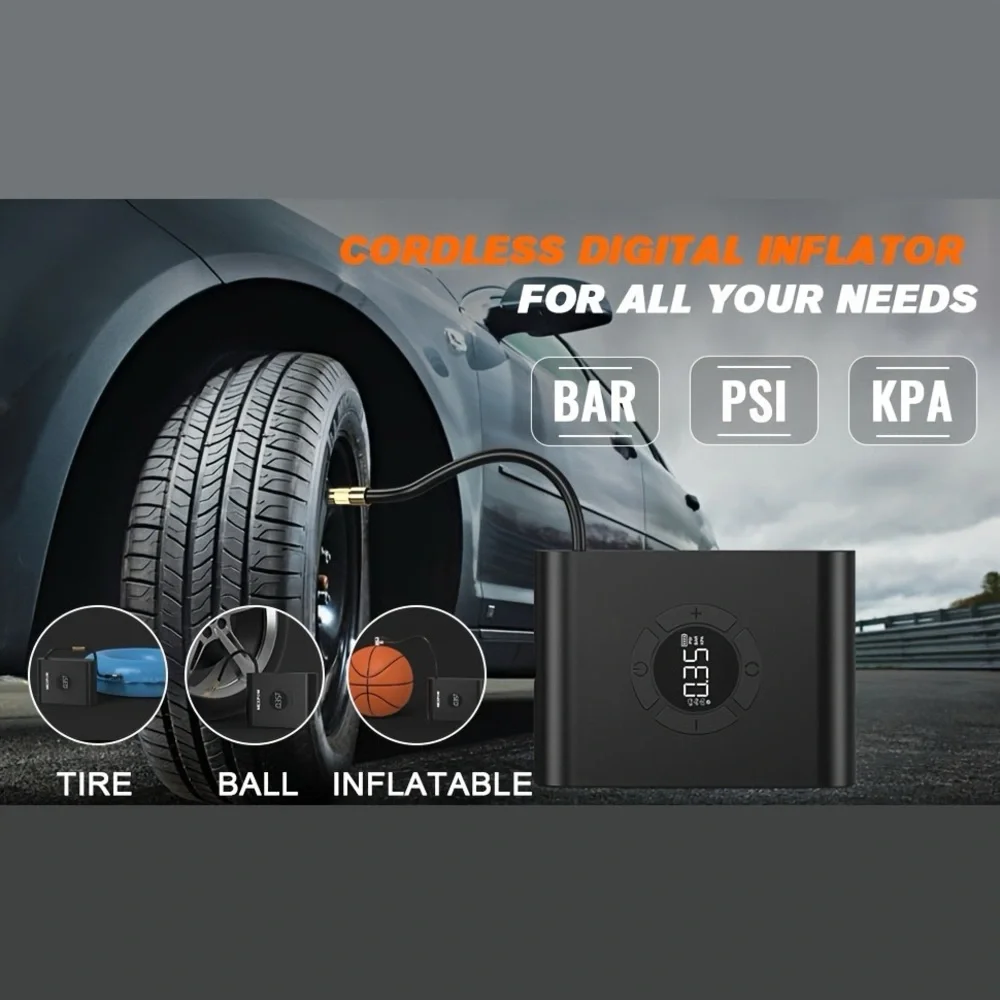 Sleek Black Portable Power Bank with Quick Charge